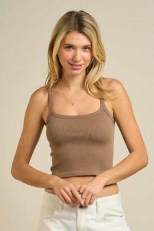 55871 / ANWND<br/>Essential Ribbed Crop Tank