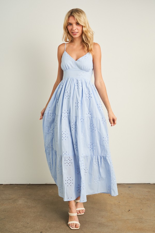 7944 / ANWND<br/>EYELET CAMI MAXI DRESS