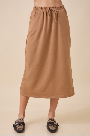 CS43960 / Celeste Design<br/>SOLID SOFT KNIT SKIRT -PART OF SET
